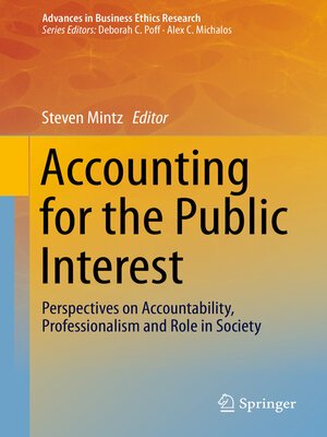 cover image of Accounting for the Public Interest